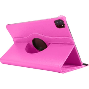 Apple ipad Pro 12.9 inç 4.nesil Uyumlu 3 Kameralı Döner Standlı Kapaklı Kılıf