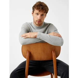 Fitilli Kazak Dik Yaka Pamuklu