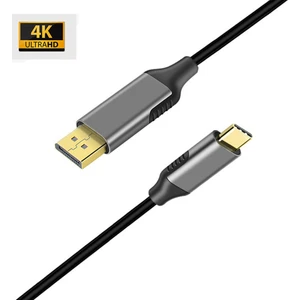 K-01 Type-C To Display Port Dp 4K Hd 60Hz Görüntü Aktarım Kablosu