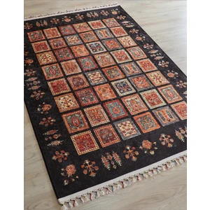 Arte Halı Dekoratif Örgü Saçaklı Salon Halısı Makinada Yıkanabilir Kaymaz Taban Kilim Koridor Yolluk