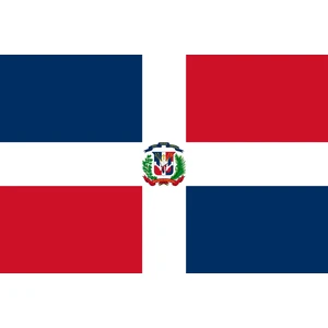 Dominik Cumhuriyeti Bayrağı, Dominican Flag 30 x 45 cm