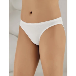 Bel Ve Paça Saten Biyeli Külot Beyaz MB262