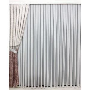 Issa Perde Düz Tül Perde Grek Kurşunlu, Sık Pile1/3