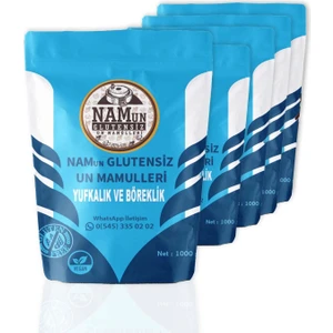 5'li Paket Glutensiz Yufkalık ve Böreklik Un Taş Değirmen 1 kg