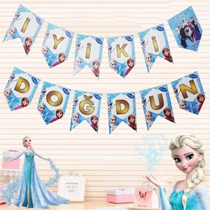Baloncu Party Dünyası Elsa Temalı Iyi Ki Doğdun Kırlangıç
