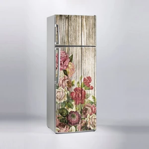 Sticker Art Buzdolabı Sticker Kaplama Dolap Kaplama Etiketi Vintage Gül