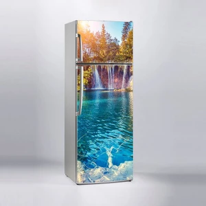 Sticker Art Buzdolabı Sticker Kaplama Dolap Kaplama Etiketi 3D Şelale