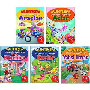Parıltı Yayınları Muhteşem Çıkartmalar ve Aktiviteler Seti 5 Kitap