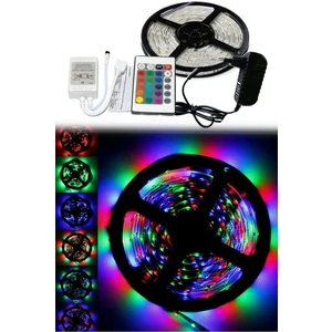 Rgb Şerit LED Iç ve Dış Mekan 5 Metre Kumandalı Set