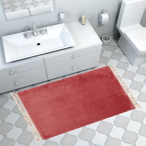 Alanur Home Alanur Rex Puffy Pelüş Banyo Halısı Fuşya