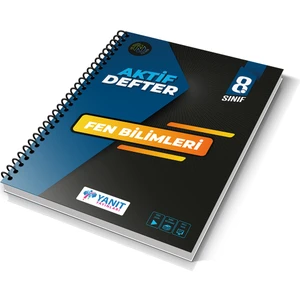 Yanıt Yayınları  8. Sınıf Fen Bilimleri Aktif Defter