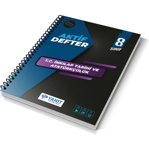 Yanıt Yayınları  8. Sınıf T.C. Inkılap Tarihi ve Atatürkçülük Aktif Defter