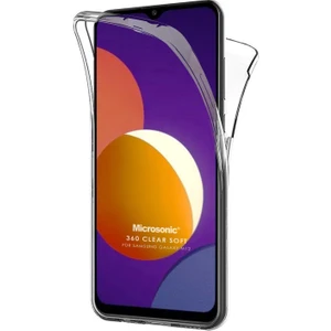 Samsung Galaxy M12 Kılıf 6 Tarafı Tam Full Koruma 360 Clear Soft Şeffaf