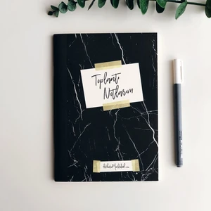 Toplantı Notlarım Defteri Siyah Mermer