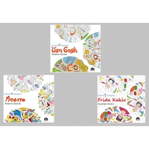 Martı Sanat Terapisi Büyükler Için Boyama Seti 3 Kitap (Renklerin Ötesinde - Gerçekliğin Renkleri - Renklere Yolculuk)