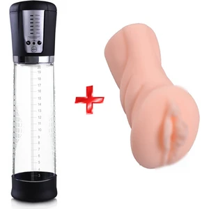 Profesyonel Usb Şarjlı Otomatik Penis Pompası + Vajina Mastürbatö