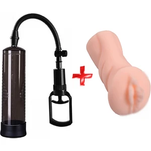 King Box Süper Vakum 20 Cm Penis Pompası + Vajina Mastürbatör