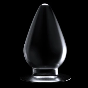 Pretty Love Clear 12 cm Vantuzlu Ultra Soft Anal Plug Şeffaf Anal Tıkaç Dildo