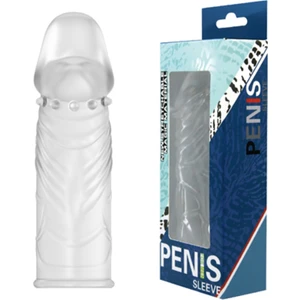 Penis Sleeve Kristal Damarlı Uzatmalı Şeffaf Silikon Penis Kılıfı