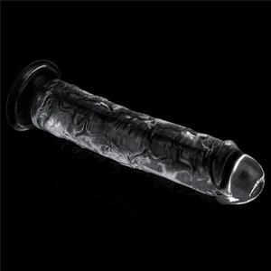 Pretty Love Clear 18 cm Yeni Nesil Süper Vantuzlu Kalın Şeffaf Dildo Penis
