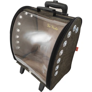 La Vista  Tekerlekli Çekcekli Kedi Taşıma Valizi Kale