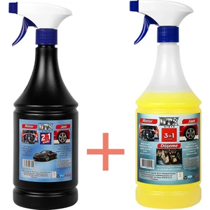 Dtx Kimya Motor Jant Temizleme Solisyonu Konsantre 1/5 2'si 1 Arada 1lt & Döşeme Jant ve Motor Temizleme Ilacı 1lt