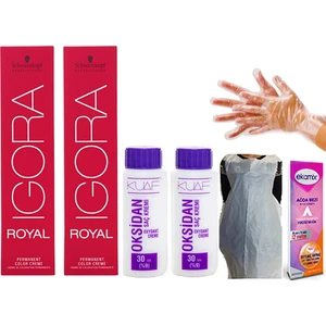 Igora Royal 8-77 Açık Kumral Yoğun Bakır 2adet Oksidan 30vol 2ad