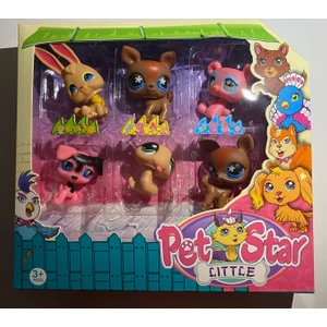 Pet Shop Neşeli Minişler 6'lı Miniş Ailesi Oyuncak Pet Star