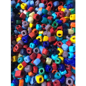 Flea Market Kare Cam Boncuk Mix 20 Adet 10MM