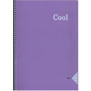 Keskin Color A4 Defter 60 Yaprak Çizgili Spiralli Pp. Kapak Cool Mor