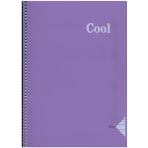 Keskin Color A4 Defter 72 Yaprak Çizgili Spiralli Pp. Kapak Cool Mor