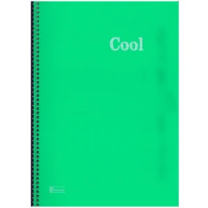 Keskin Color A4 Defter 96 Yaprak Çizgili Spiralli Pp. Kapak Cool Yeşil