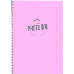 Defter 72 Yaprak Kareli Spiralli Pp. Kapak 17 x 24 cm Mor Pastoral