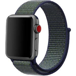 Bilişim Aksesuar Apple Watch Uyumlu Serisi 1/2/3/4/5/6 Se Spor Loop Dokuma Hasır Kordon 38 mm - 40 mm