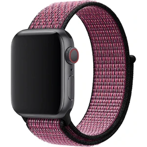 Bilişim Aksesuar Apple Watch Uyumlu Serisi 1/2/3/4/5/6 Se Spor Loop Dokuma Hasır Kordon 42 mm - 44 mm