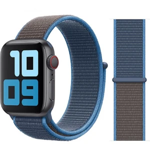 Bilişim Aksesuar Apple Watch Uyumlu Serisi 1/2/3/4/5/6 Se Spor Loop Dokuma Hasır Kordon 42 mm - 44 mm
