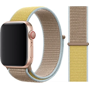 Bilişim Aksesuar Apple Watch Uyumlu Serisi 1/2/3/4/5/6 Se Spor Loop Dokuma Hasır Kordon 42 mm - 44 mm