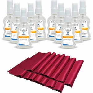 Gözlük Temizleme Solüsyonu 10 Adet + 10 Adet Mikrofiber Bez