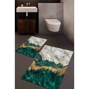 Cappio Banyo Paspası-Yeşil Gold Desen