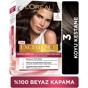 L'Oréal Paris Loreal Paris Excellence Cream 3 Koyu Kestane