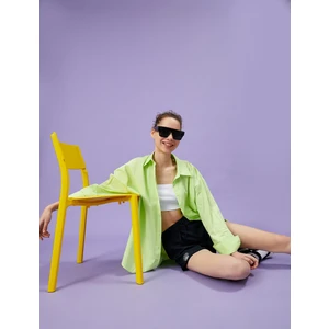 Kadın Amblemli Şort Belden Bağlamalı