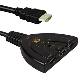 Blue Wings HDMI Switch 3 In/1 Tv Out Kablolu  Anahtarlı 4K