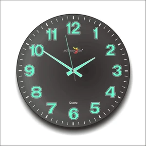 M3 Decorium Siyah Zeminli Bombe Camlı Gece Parlayan Fosforlu 35CM Duvar Sa...