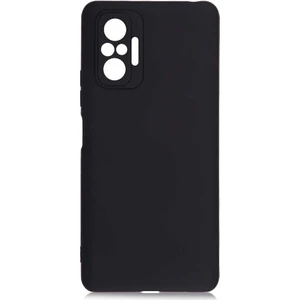 Case 4U Xiaomi Redmi Note 10 Pro Kılıf Klasik Mat Renkli Yumuşak Premier Silikon Siyah