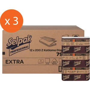 Extra Z Katlama Dispenser Havlu 3 Koli 36 x 200'lü