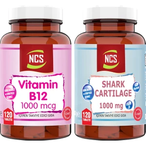 Shark Cartilage Demir Vitamin D3 1000 Mg & Vitamin B12 120 Tablet