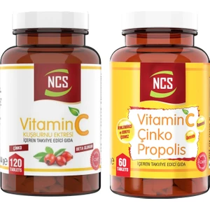 Propolis Vitamin C Çinko Vitamin D & Vitamin C Kuşburnu Ekstresi Beta Glukan Içeren Takviye Edici Gıda 120 Tablet