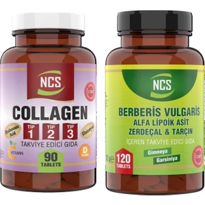 Collagen Tip 1-2-3 Hyaluronic Acid Glutatyon & Berberis Vulgaris Alfa Lipoik Asit Zerdeçal Tarçın