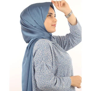 Indigo Sima Janjanlı Şifon Şal