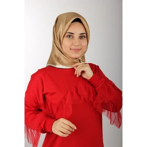 Vizon Aker Ipek Krep Saten Eşarp 7208701-313